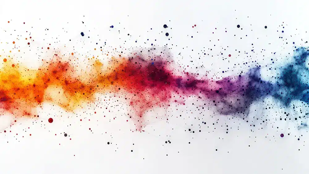 Colorful abstract data visualization